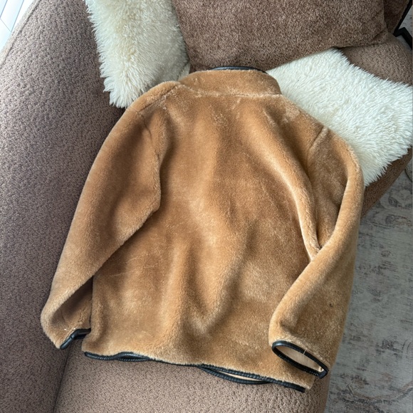 H&M Fluffy Jacket in Dark Beige - Picture 5 of 5